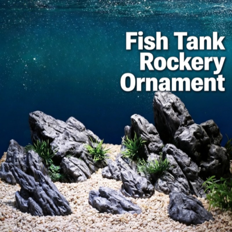 Aquarium Planted Setup - Aquarium Decor Simulation Stone Rockery Landscape