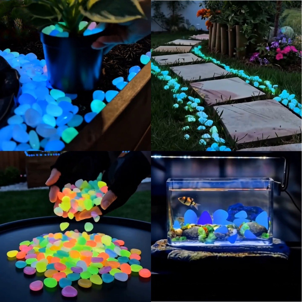 Aquarium Planting - Colorful Glow In The Dark Luminous