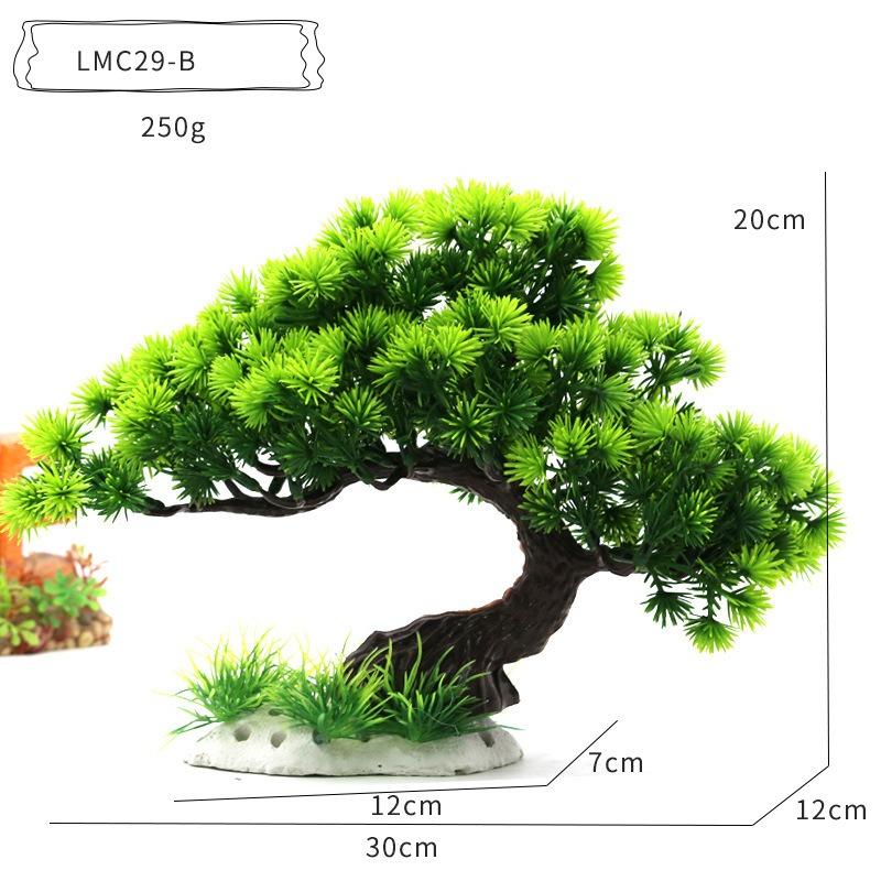 Plastic Water Plants Aquarium  - Aquarium Planted Tree 评论和价格