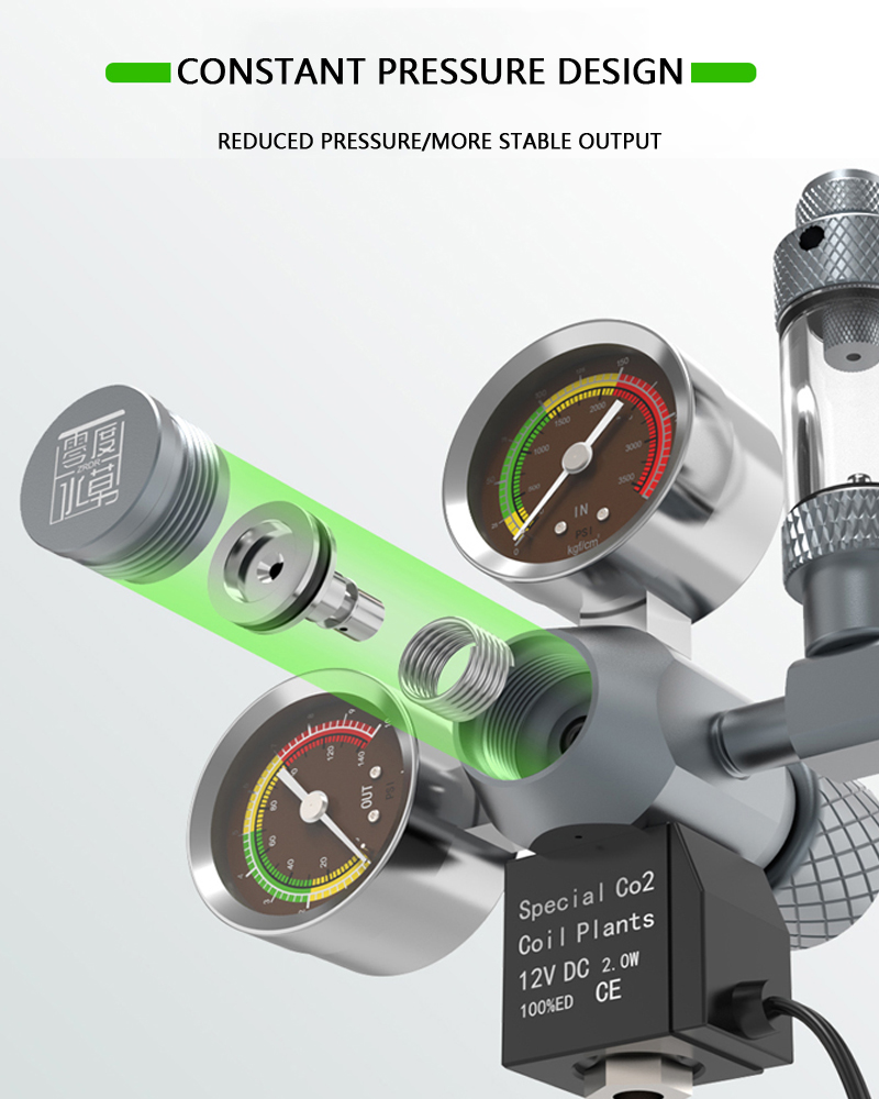 ZRDR Aquarium CO2 Regulator El - Planted Aquarium Accessories 评论和价格