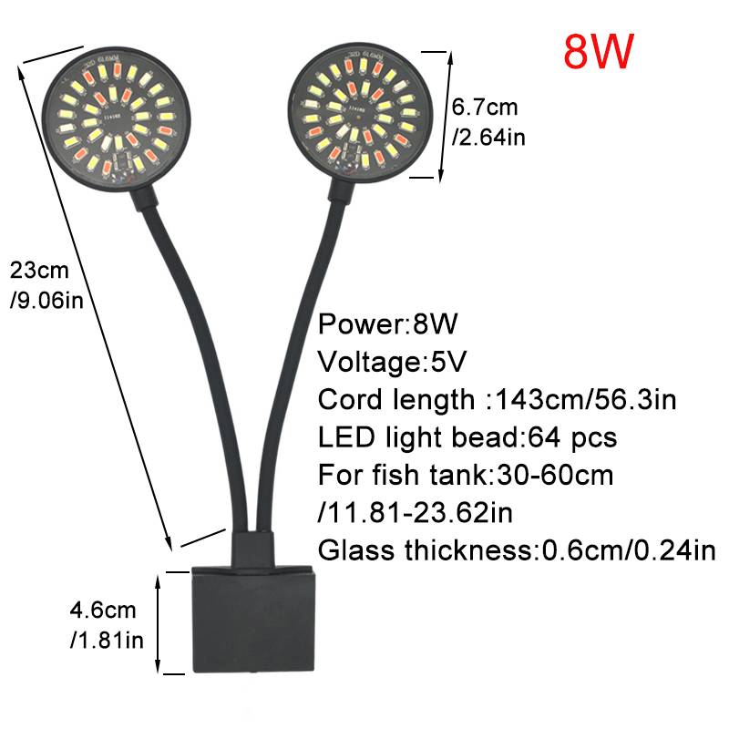 USB Aquarium LED Light Fish Ta - Aquarium Plant Light 评论和价格