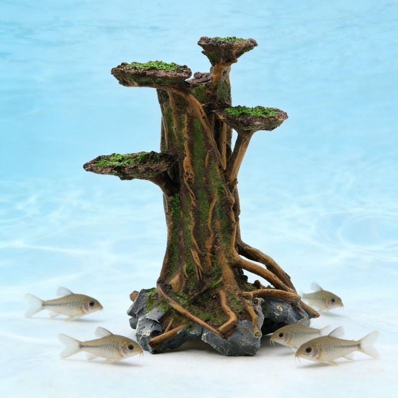 Artificial Moss Tree Driftwood - Aquarium Planted Tree 评论和价格