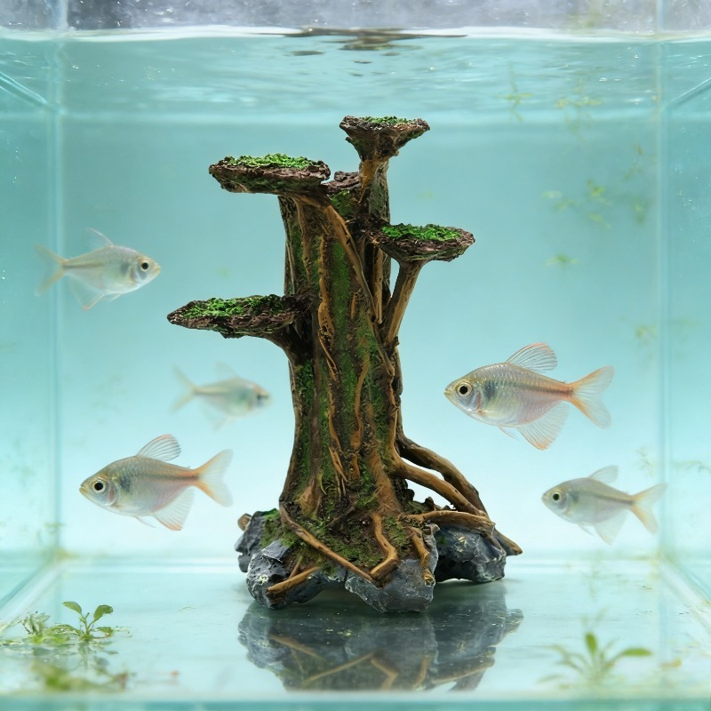 Artificial Moss Tree Driftwood - Aquarium Planted Tree 评论和价格