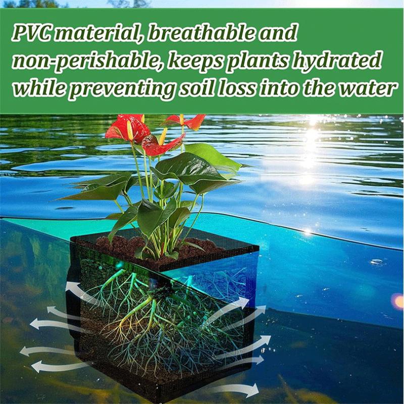 4 Pcs Black Mesh Pond Planting - Aquarium Planting 评论和价格