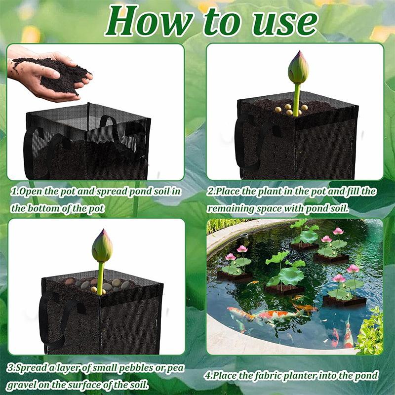 4 Pcs Black Mesh Pond Planting - Aquarium Planting 评论和价格