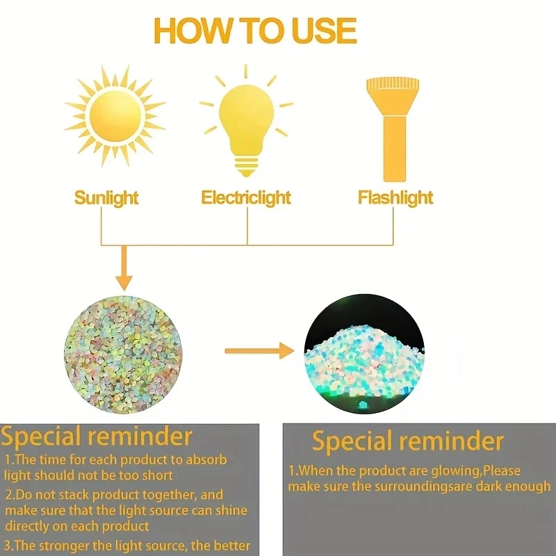 50-200pcs Glow in The Dark Peb - Aquarium Planting 评论和价格