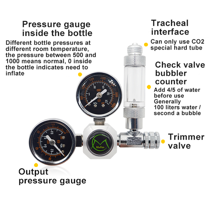 Aquarium CO2 Regulator Magneti - Planted Aquarium Accessories 评论和价格
