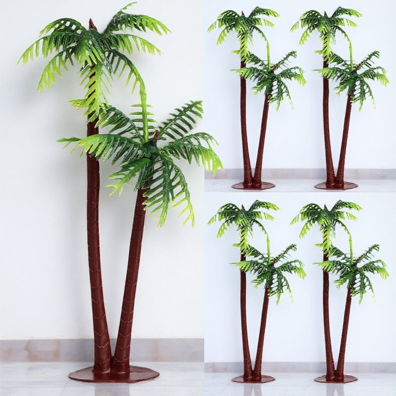 5Pcs Artificial Coconut Tree D - Aquarium Planted Tree 评论和价格