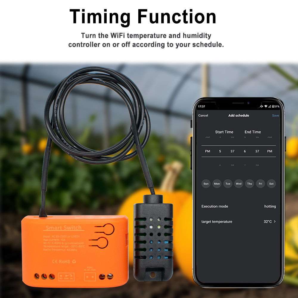Tuya WiFi Temperature Humidity - Aquarium Planting 评论和价格
