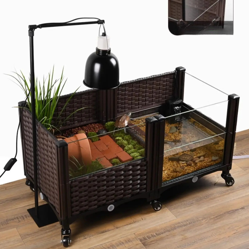 Eco Turtle Tank with Basking P - Aquarium Plant Yellowing 评论和价格