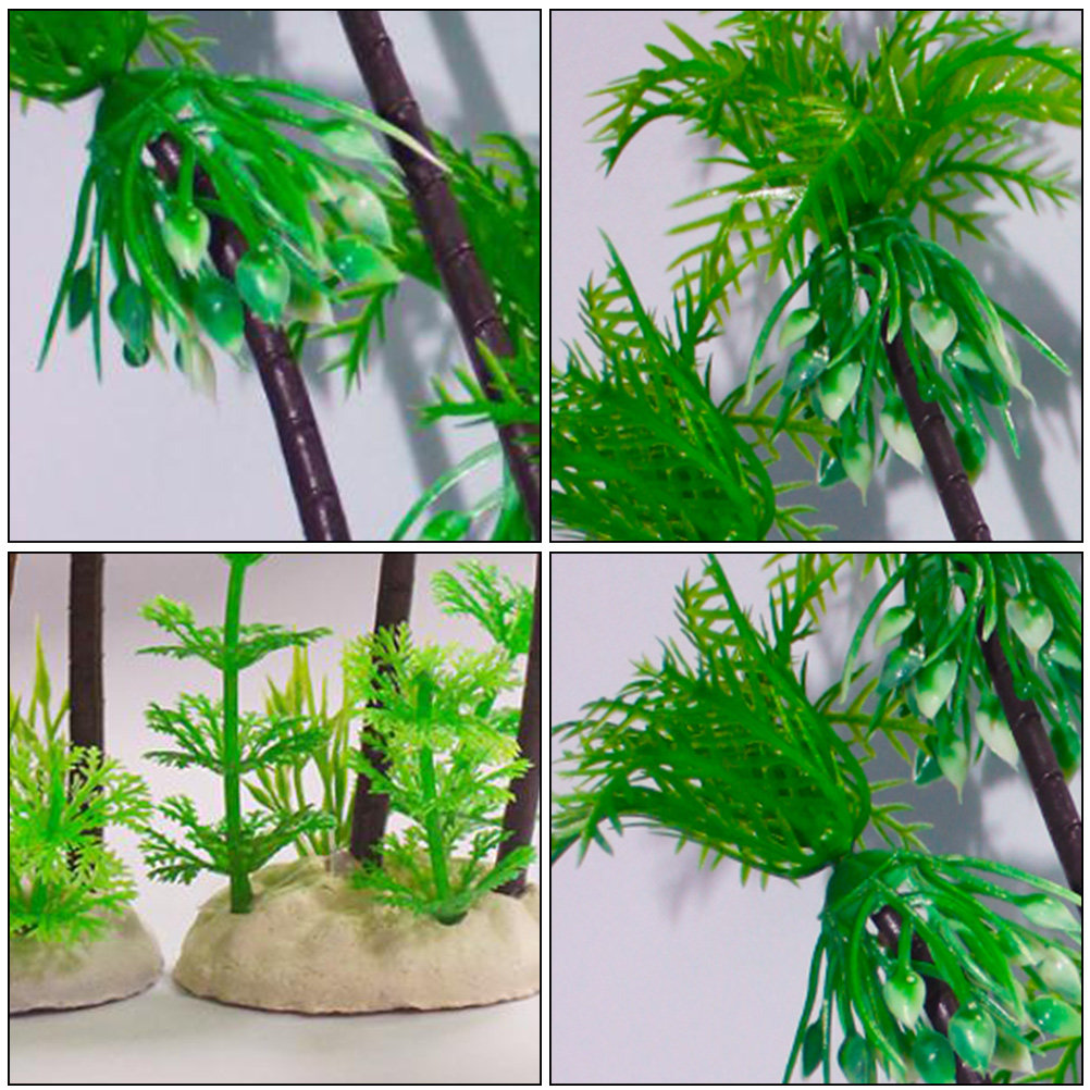 1Pcs Artificial Coconut Tree L - Aquarium Planted Tree 评论和价格