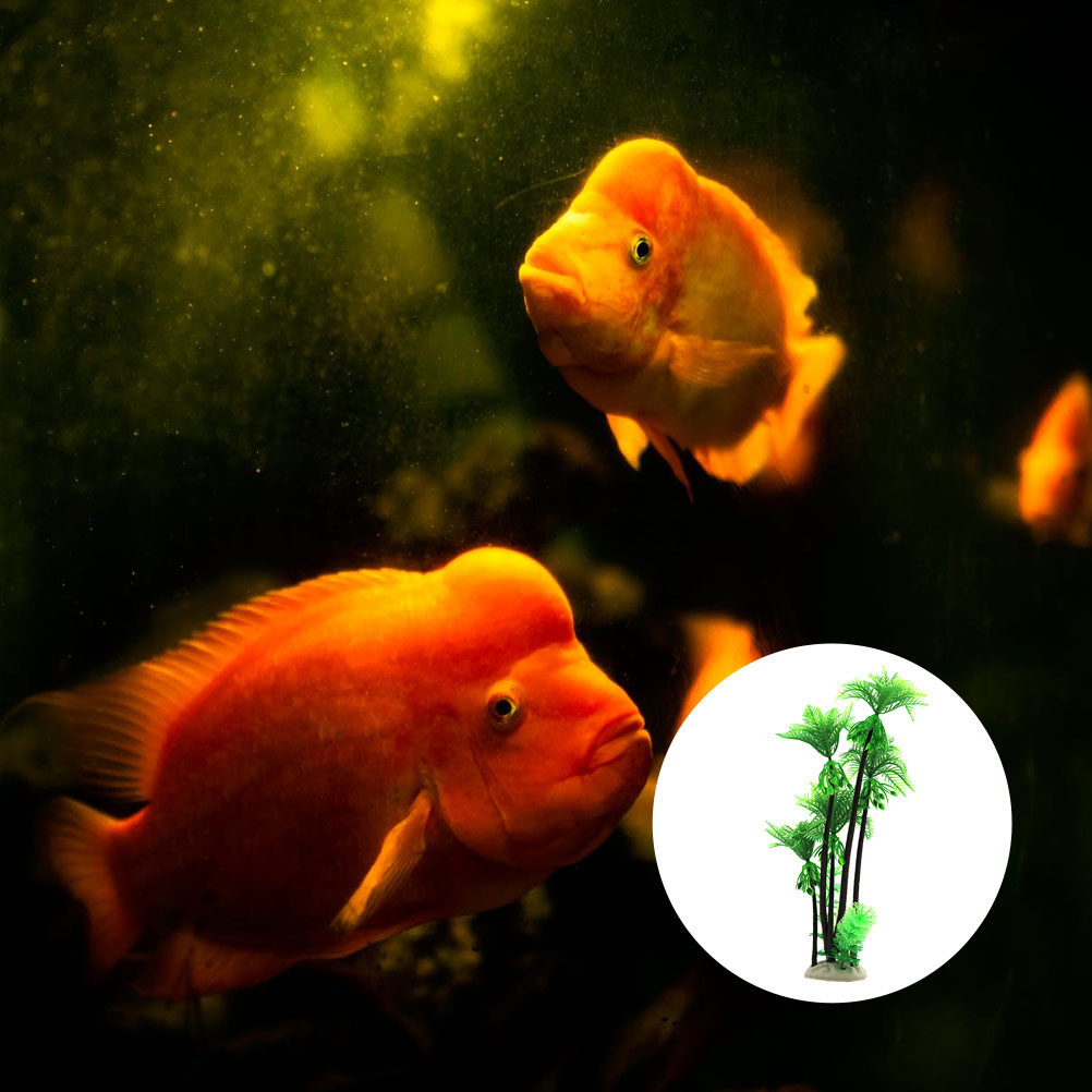 1Pcs Artificial Coconut Tree L - Aquarium Planted Tree 评论和价格
