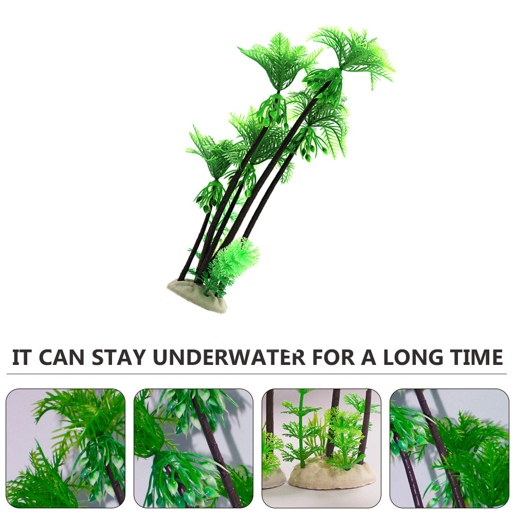 1Pcs Artificial Coconut Tree L - Aquarium Planted Tree 评论和价格