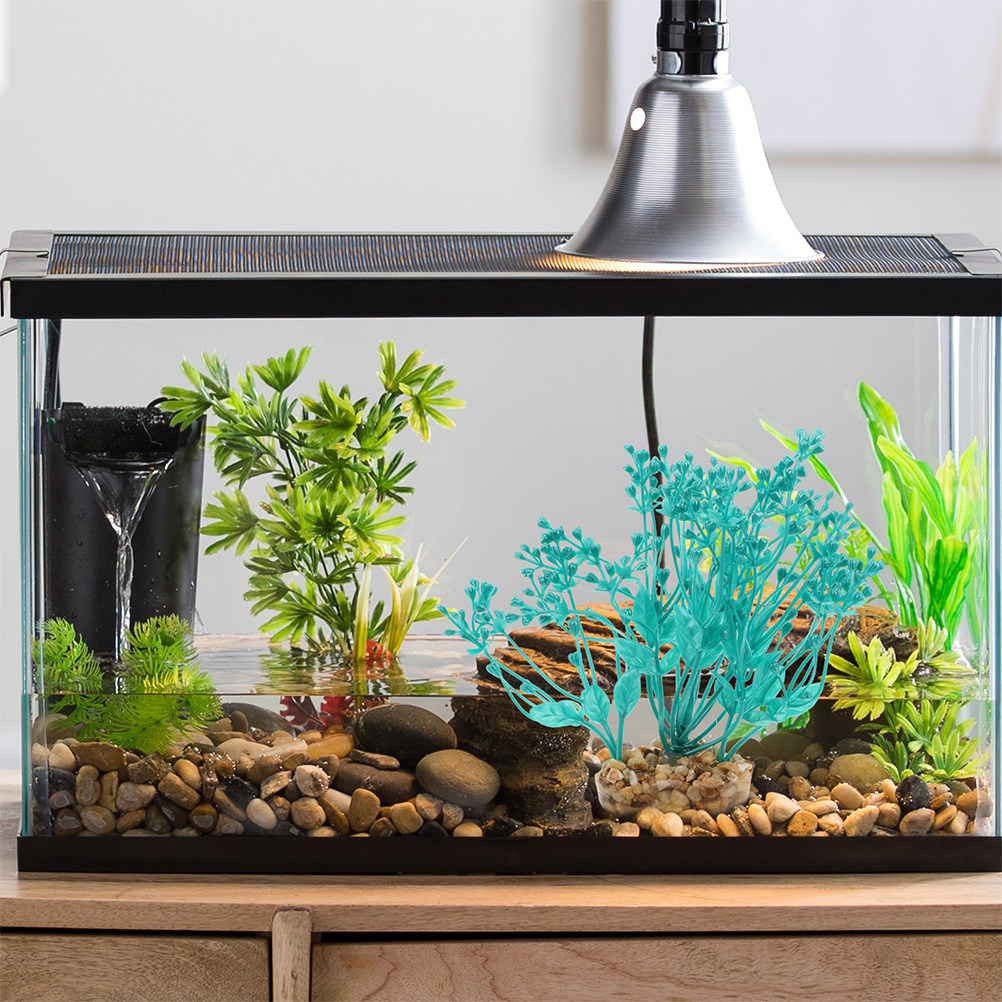 2Pcs Lifelike Plastic Aquarium - Aquarium Planted Setup 评论和价格