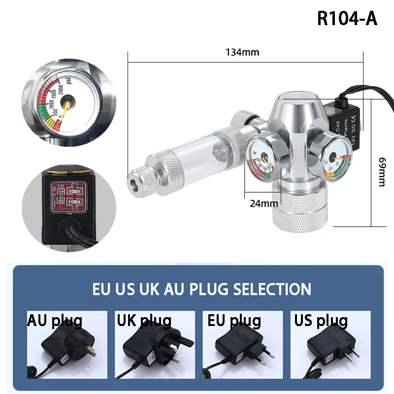 New DIY Aquarium CO2 Regulator - Planted Aquarium Accessories 评论和价格